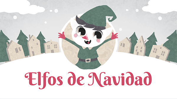 Interactive Video Elfos de Navidad template