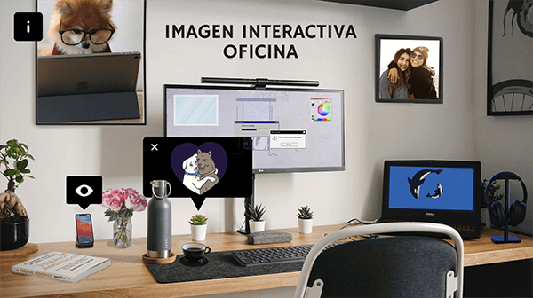Imagen interactiva oficina