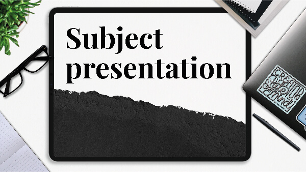 Interactive Subject Presentation template