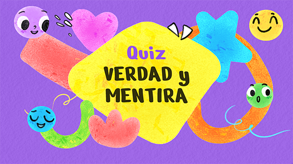Interactive Quiz verdad y mentira template