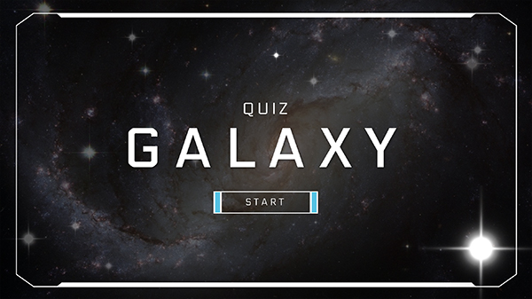 Interactive Galaxy Quiz template
