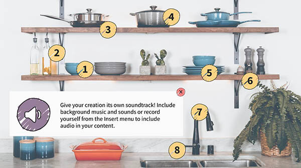 Audio interactive image